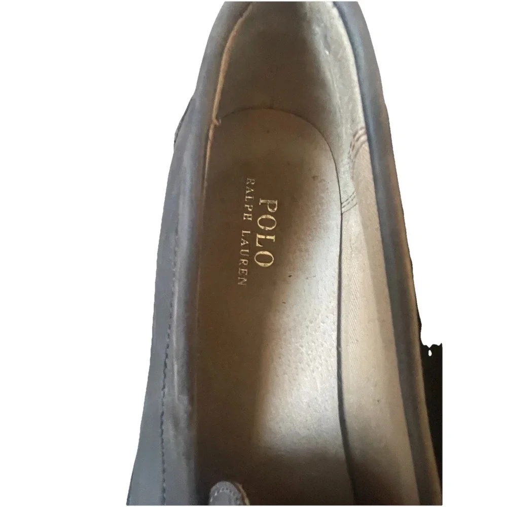 Ralph Lauren Kristoffer Brown Leather Loafers Men's 12D Slip On Dress Shoes